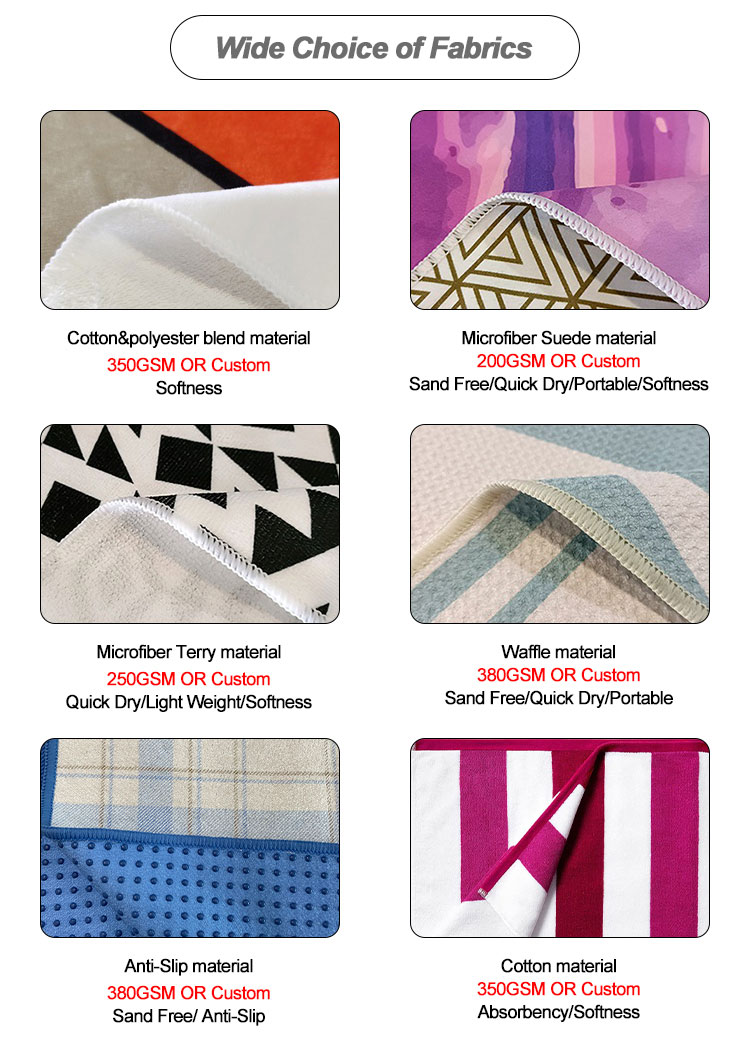 custom fabrics towel