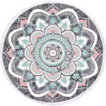 Tassels round beach towel (4)