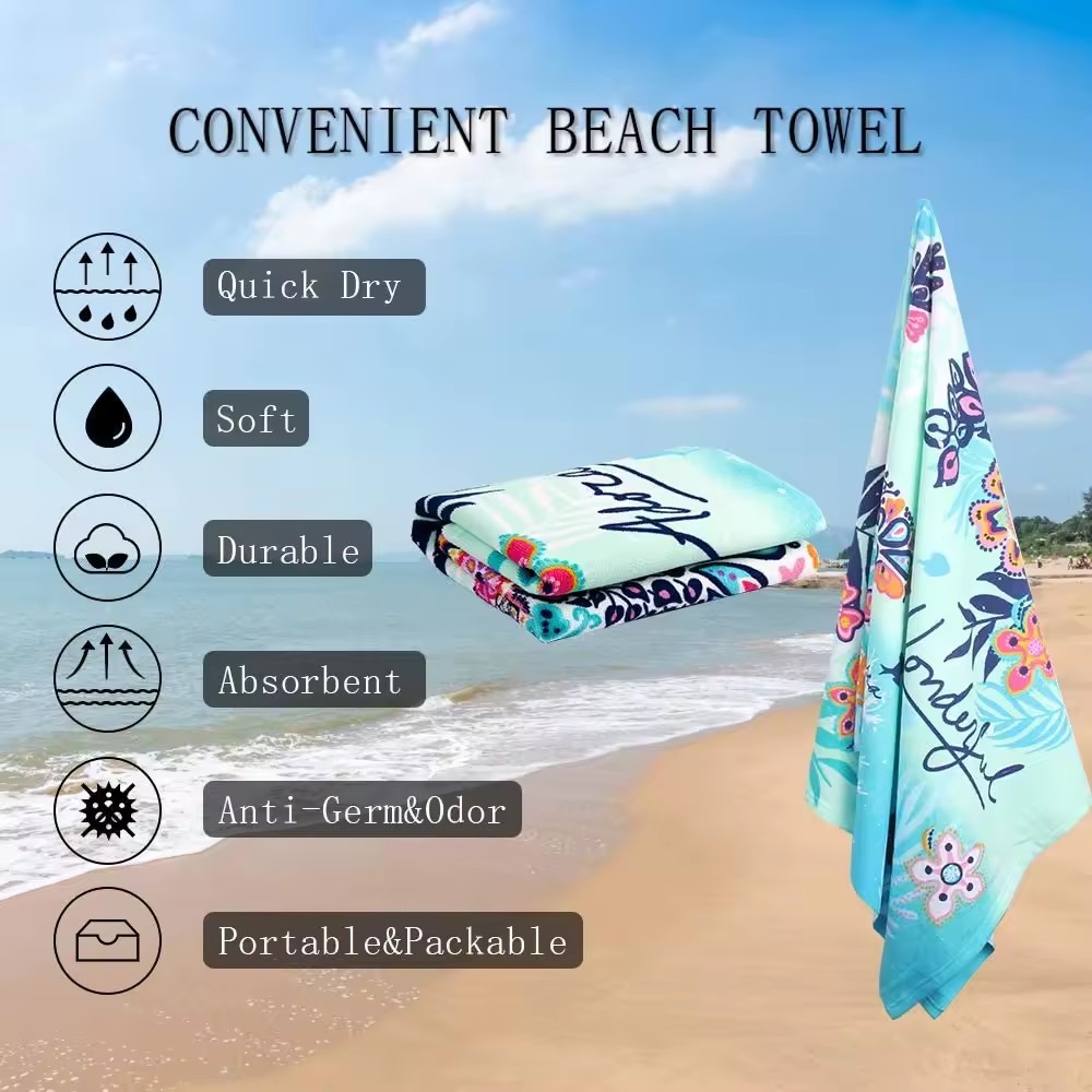 convenient beach towel