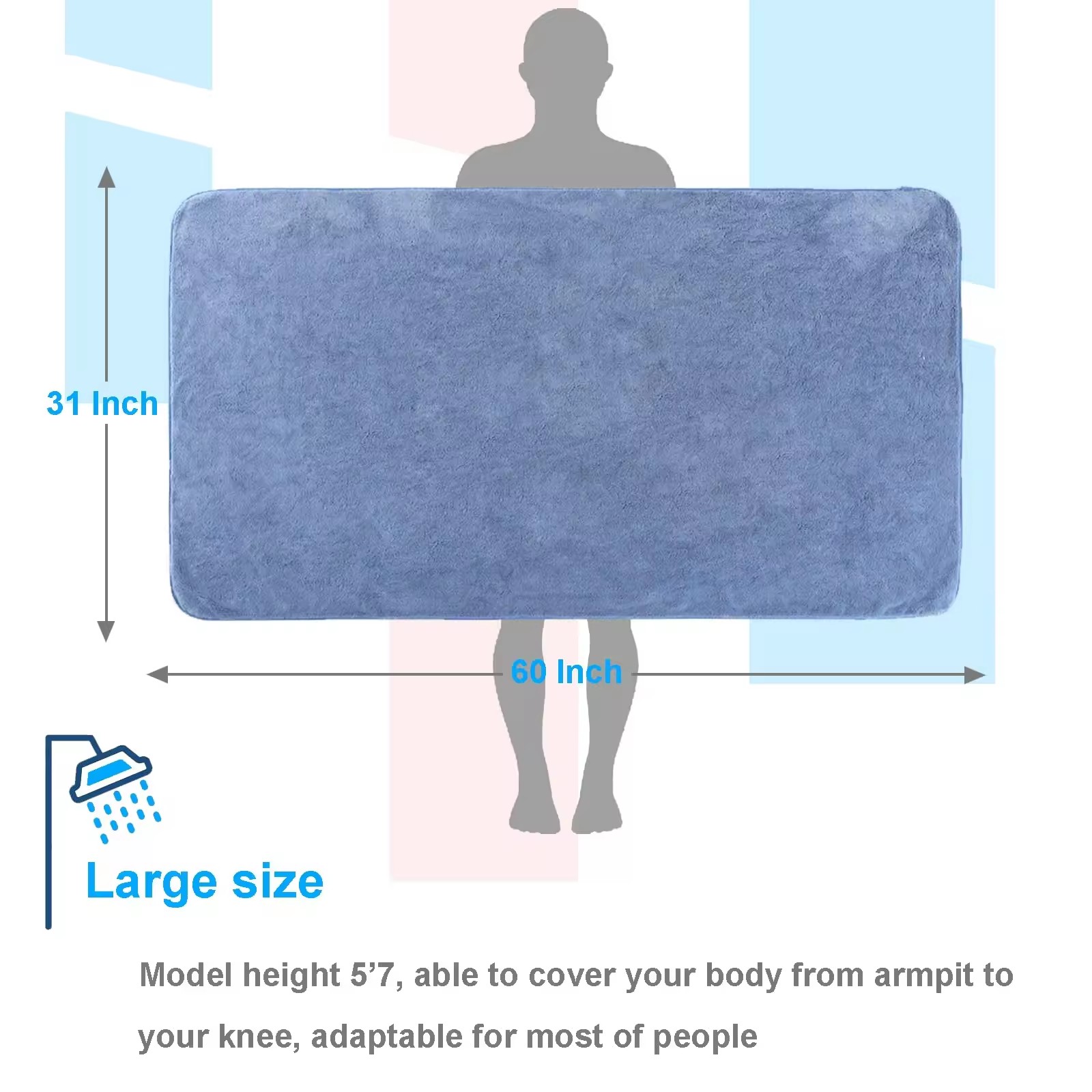 large size coral velvet bath towel (13)