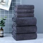 coral velvet bath towel (4)