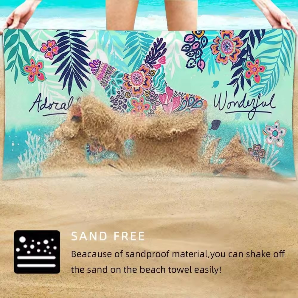 sand free beach towel