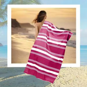 RPET stripe beach towel
