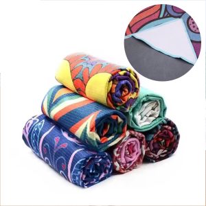 yoga towel with corner