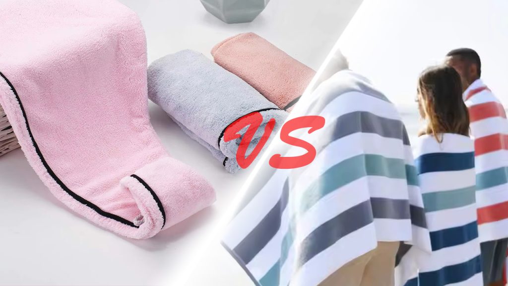 regular towels vs beach towels