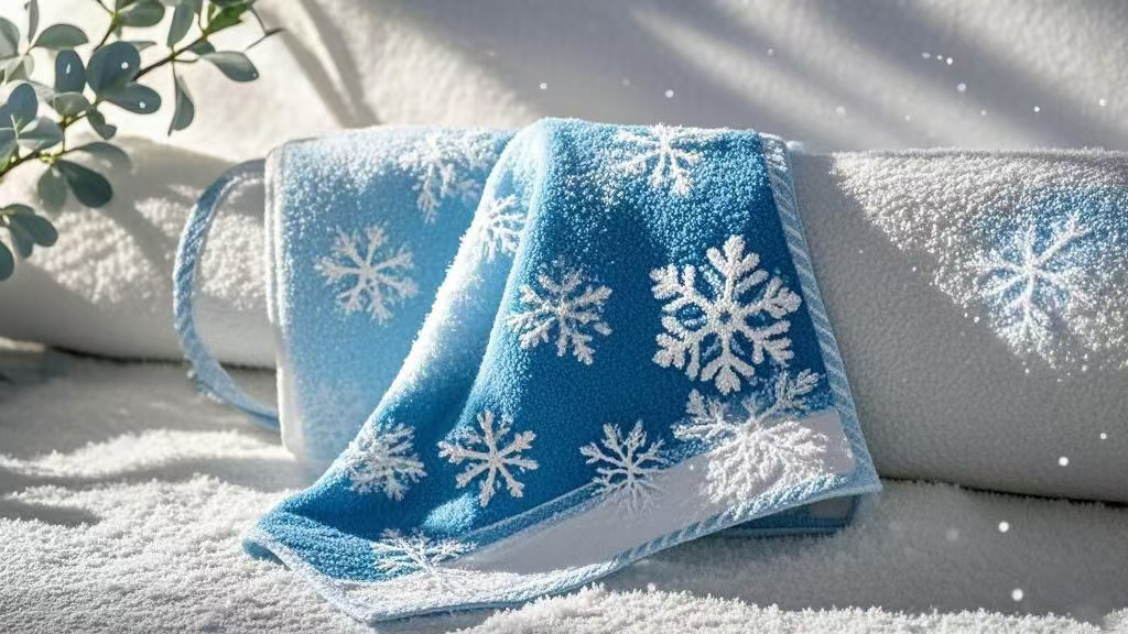 winter hand towel