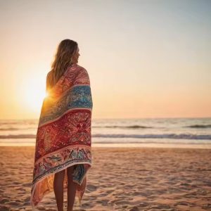 Rpet printed beach towel