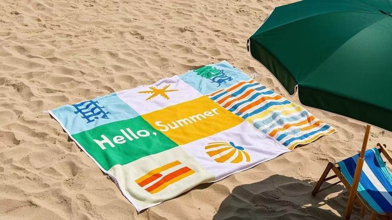 custom beach towel