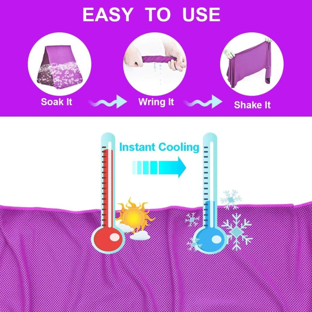method to use cooling towels
