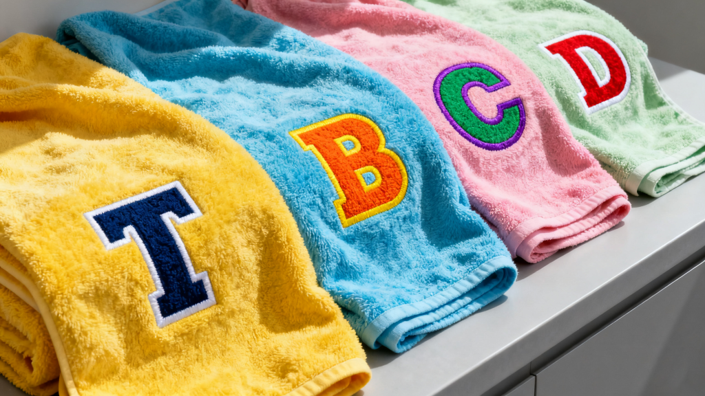 Custom printed towels