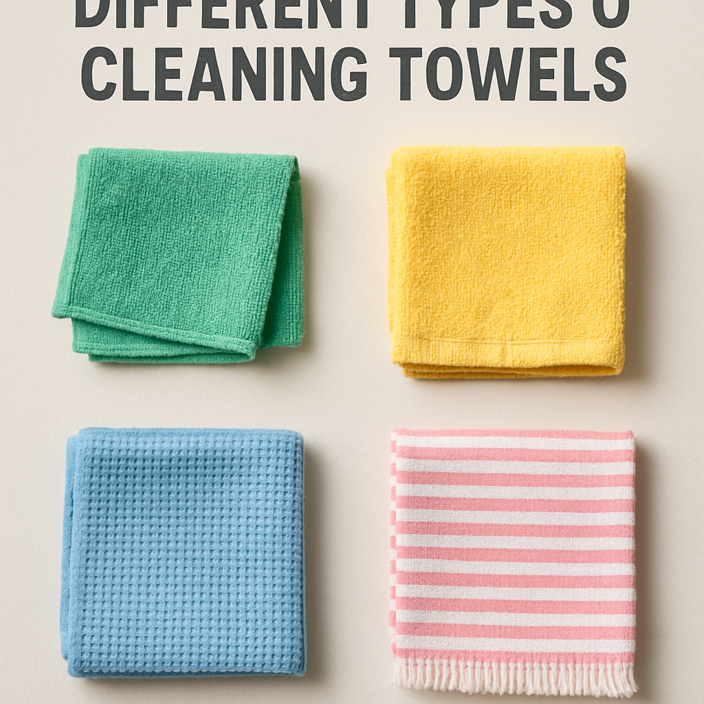 different types of cleaning towels