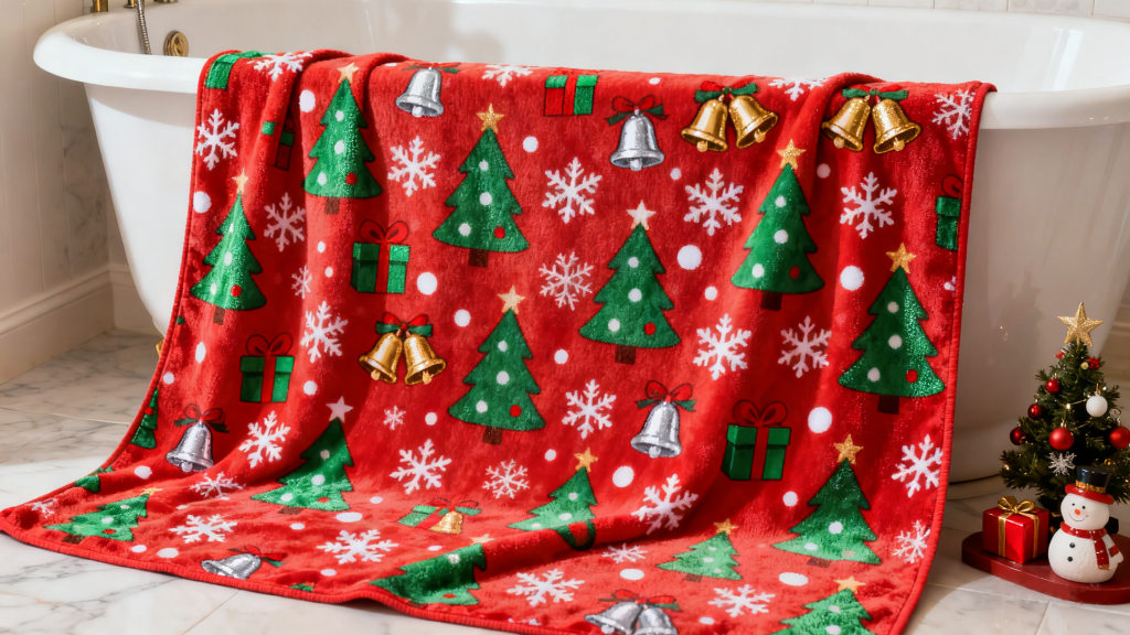 brightly colored microfiber bath towels